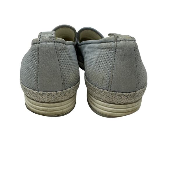 Paul Green Slip On Metallic Cap Toe Flats Womens UK Sz 5 US 7.5 Blue Leather - Picture 5 of 10